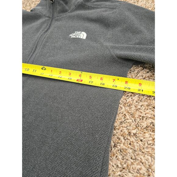 The North Face Men’s Gray Quarter Zip Fleece Pullover Jacket Size M Gorpcore - Picture 6 of 7